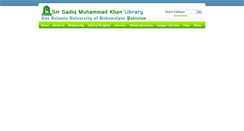 Desktop Screenshot of library.iub.edu.pk